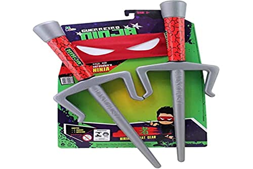 Kit Ninja, LePlastic, Máscara e Adagas, 34 cm