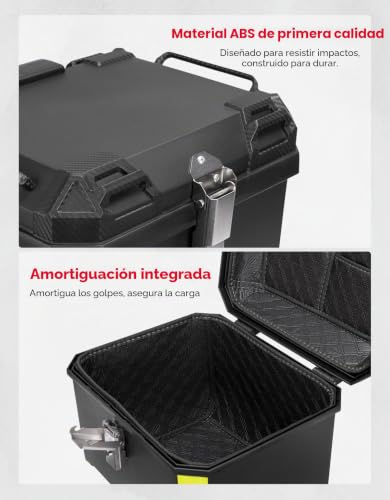 Maleta trasera de moto de 45L KEMIMOTO desmontable: evita robos y lluvias 4