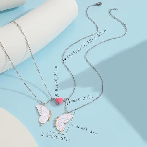 Collier assortis papillon cadeau idéal d'amitié avec fermoir sécurisé - 3