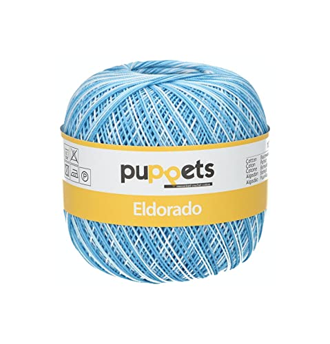 Puppets Eldorado Lot de 10 fils à crochet 100% coton, Coton, 00056 multicolore., multicolor