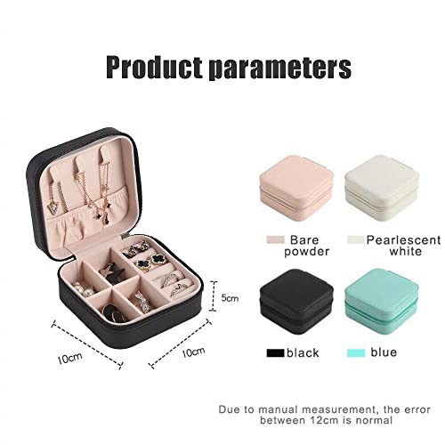 Yihao Travel Jewelry Box, Jewelry Storage Bag, Mini Retro Small Jewelry Box For Earrings, Necklaces, Jewelry Boxes,Black #TOP4