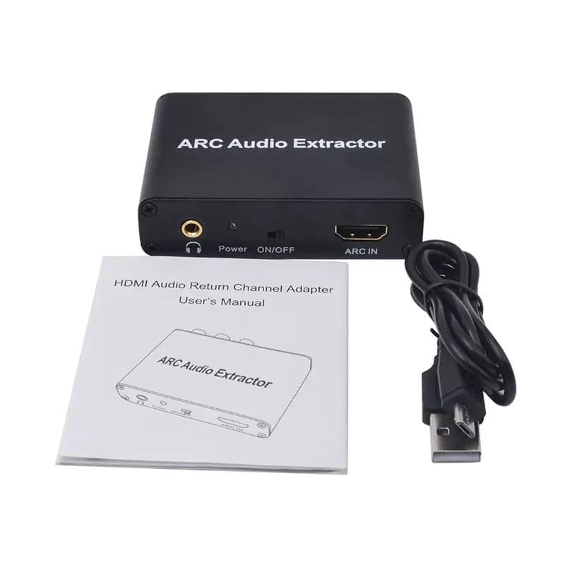 Extractor de audio HDMI ARC para escuchar la televisión con auriculares de 3.5 mm 7