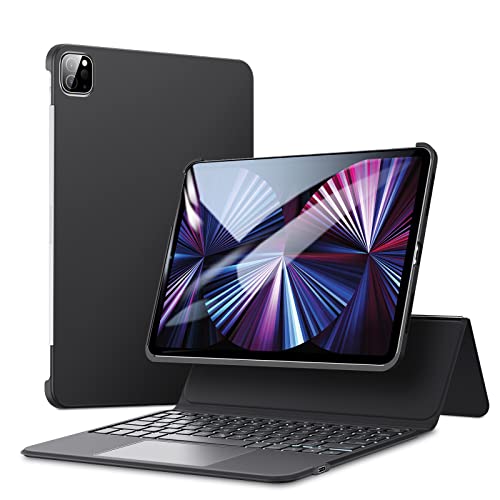 ESR Ascend Keyboard Case, iPad Case with Keyboard Compatible with iPad Pro 11 (2021/2020/2018), Magnetic Detachable Case, Fully Adjustable Portrait/Landscape Stand, Black ESR Ascend Keyboard Case, iPad Case with Keyboard Compatible with iPad Pro 11 (2021/2020/2018), Magnetic Detachable Case, Fully Adjustable Portrait/Landscape Stand, Black