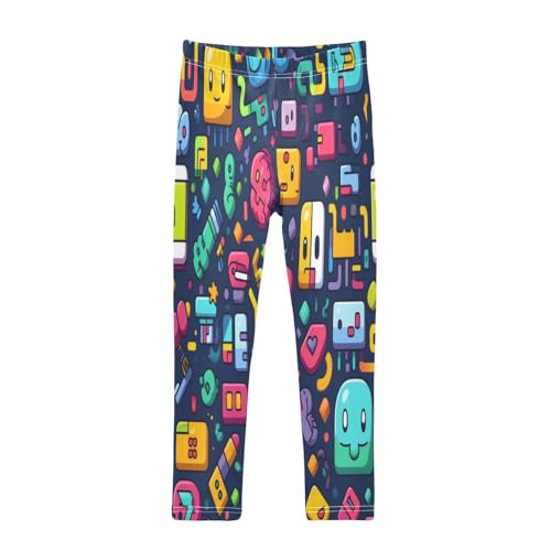 Toddler Girls Leggings Printed Yoga Pants Leggings Illustration One for Kids