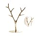 Produktbild WING Metall Schmuckständer Ohrring Kette Halskette Ring Schmuck Baum Schmuckhalter Schmuckständer Aufbewahrung Veranstalter Rack,Gold
