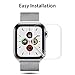 LK 6 Pack Screen Protector Compatible With Apple Watch 40mm Series 5 Series 6 SE, 38mm Series 3, Model No. LK0085, Flexible TPU Film, fingerprint-proof, Self-Healing, HD Transparent