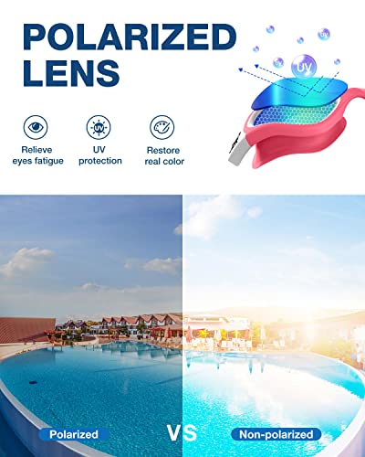Image of ZIONOR Swim Goggles, Upgraded G1 Polarized Swimming Goggles Anti-Fog for Adult Men Women