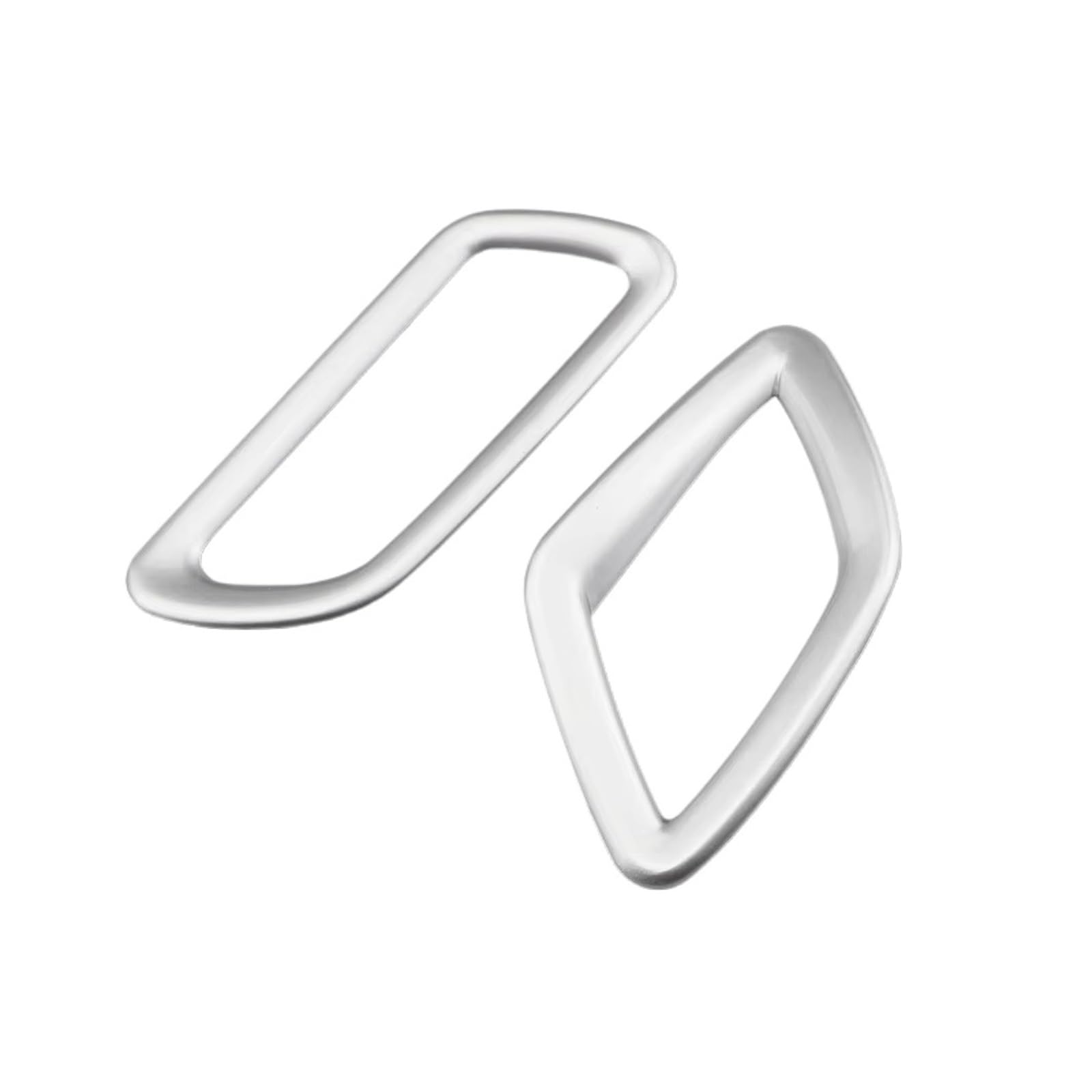 for Jeep for Renegade 2015-2022 LHD Air Outlet Panel Cover Trim Air Vent Dashboard Covers Sticker Car Interior Mouldings(ABS Chrome Silver)
