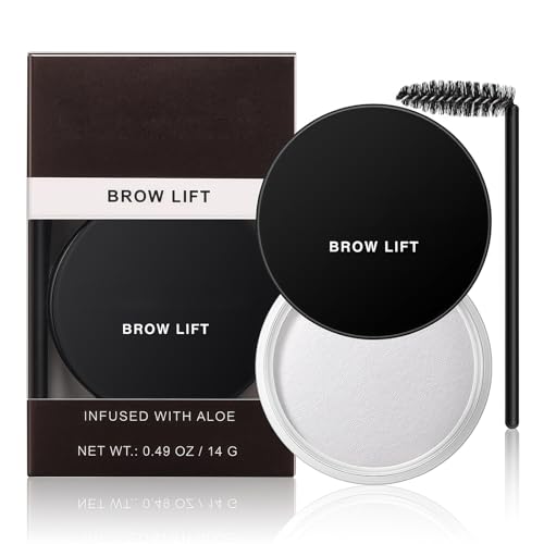 Eyebrow Gel Clear | Brow Gel, Wax & Styling Cream | Waterproof, Long-Lasting, Smudge Proof | Natural Looking Brows | Brow Glue & Shaping Kit for Defined Eyebrows