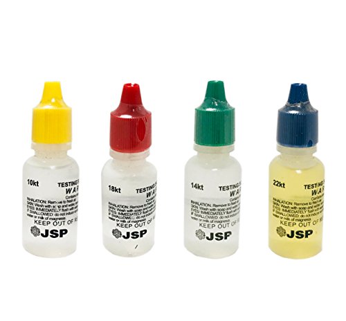 4 PC Gold Testing Solutions 10K 14K 18K 22K