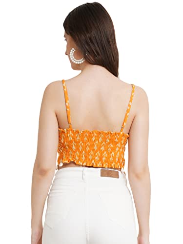 Image of POPWINGS Casual Solid Puff-Sleeves Crop Top for Women || V-Neck Crop Top for Women || Half-Sleeves Summer Crop Top for Women || Crop Tops for Women Fancy Crop Top for Women