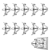 Eastrpupira 10 Pack Concealed Junction Box Repair Device, 86 Type Wall Box Repair Tool, Electrical Outlet Fixing Device with Support Rod