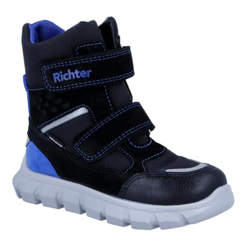 Richter Kinderschuhe Snow 2.0 Winterstiefel, Black/Cobalt, 30 EU