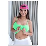 Luminicor Mia Khalifa Wall Art Canvas Prints Poster For Home Office Decorations Unframed 30'x20'