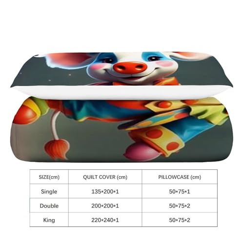 Housse de couette single chat jaune microfibre literie douce pour lit enfant 3D - 4
