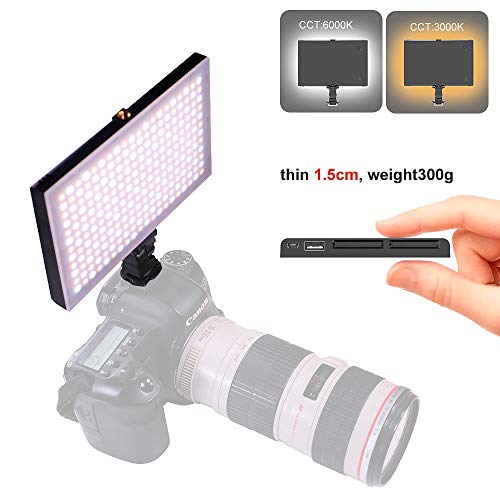 LUXCEO CRI95+ Super Slim Dimmable LED Light Panel 240PCS LED Camera Video Light