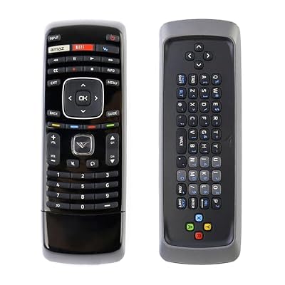 XRT301 Qwerty Keyboard Replace Remote Control fit for VIZIO 3D Smart TV M3D550SL M3D470KD M320SR XRT301 E3D320VX E3D420VX E3D470VX E472VLE E552VLE XVT554SV M3D460SR XVT323SV XVT373SV M3D421SR M3D550SR