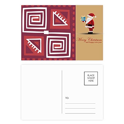 Cartes de remerciement Mexique totem civilisation ancienne Père Noël 20x