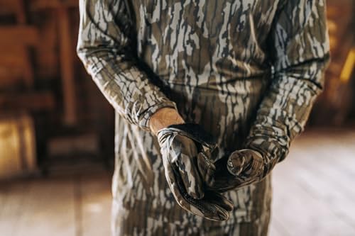 Muddy Outdoors Men\'s TRX Windproof Gloves Mossy Oak Bottomland Large - Thumbnail 4