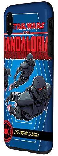 Coque iPhone XS Max Star Wars Mandalorian housse de protection rigide comic book