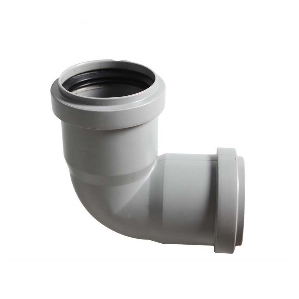 Hatoolha White Kitchen Pipe Connector 50Mm Right Angle Pipe Adapter Bath Waste Joiner Waste Compression Fittings For Bath, Kitchen Sink, Shower Tray