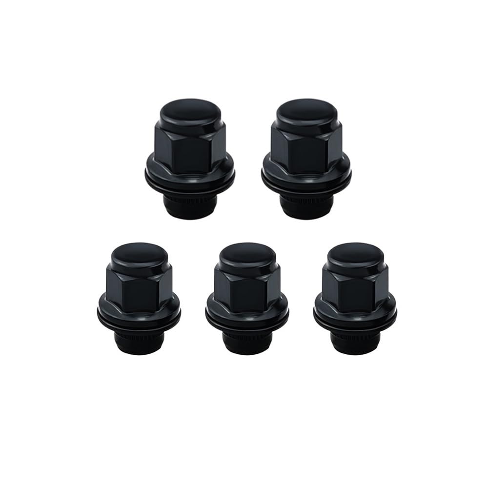 Tornillos para ruedas Compatible Con Toyota Para Camry Para Highlander Para Prius Tuercas M12x1.5 13/16" 21 mm Hexagonales 1.46x1.18 pulgadas Negras 20 unidades