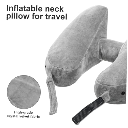 Oreiller de voyage gonflable en PVC avec capuche coussin nuque