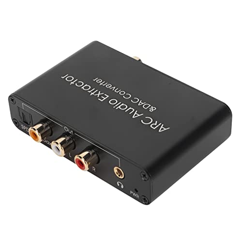 Convertidor DAC 192 KHz ARC extractor de audio portátil para TV y cine en casa 4