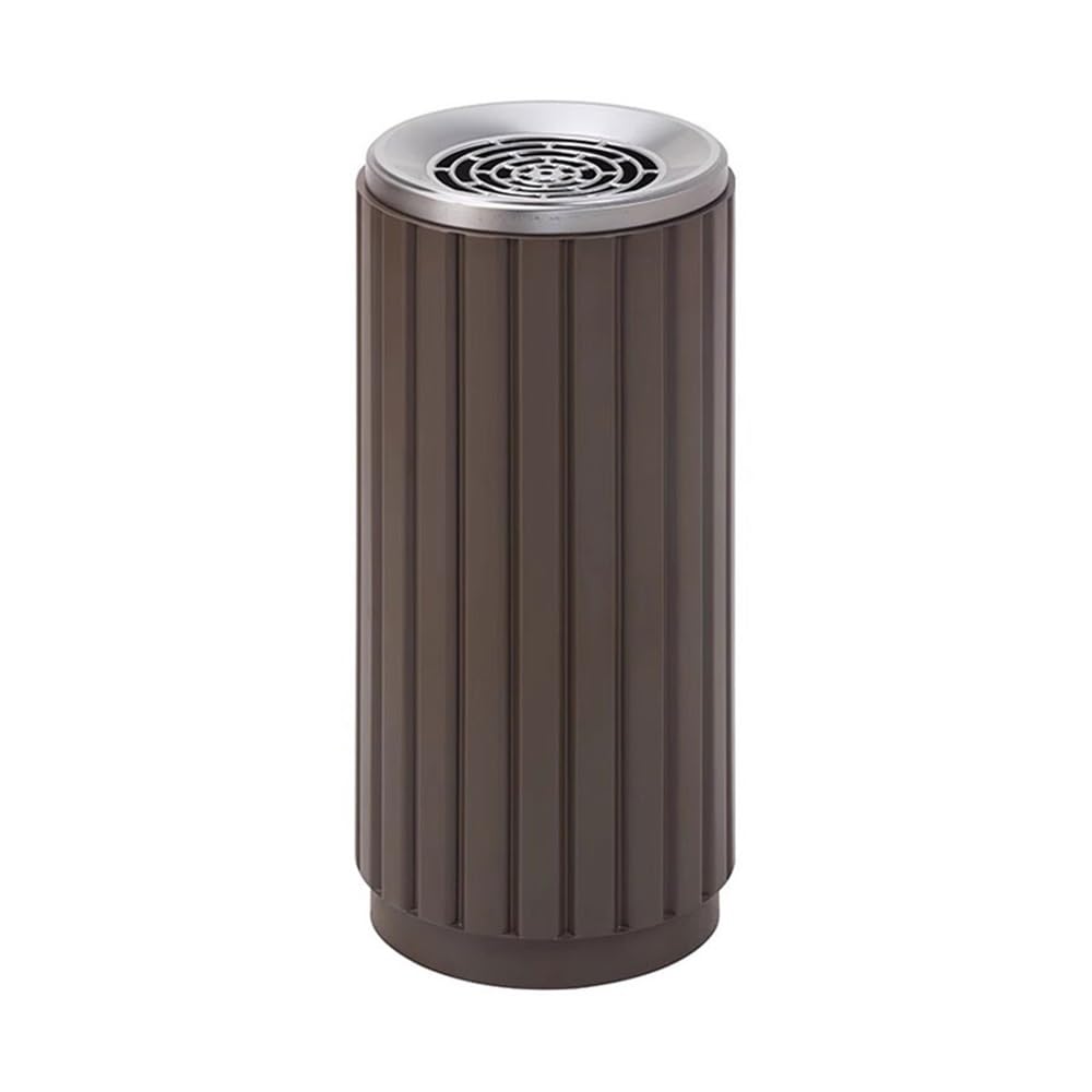 Stand ashtray Commercial Office Building Standing Ash Pillar, Lobby Corridor Smoking Area Cigarette Cylinder Pillar(Bruin)