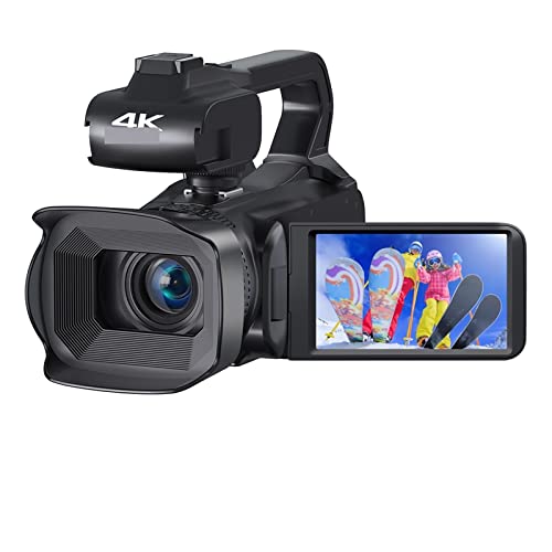 Ficha técnica Cámara de acción Videocámara digital 4K 60FPS Cámara de video de 64MP Cámara web de transmisión en vivo 4.0 pulgadas Pantalla táctil Vlog Recorder Cámara con zoom 18X 64G SD Card Color Nero - Fernando Cortés