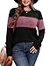 Womens Long Sleeve Tops Cute Sweaters Dressy Casual Work Blouses Elegant Business Casual Outfits Early Fall Fashion 2025 Purple L