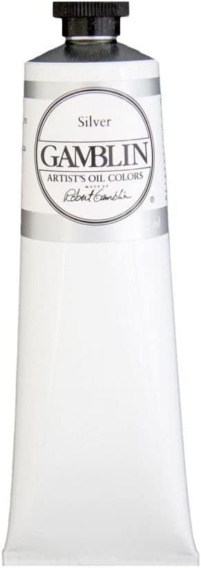 Gamblin Artist Oil Color - Silver - 150 ml Tube