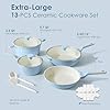 SENSARTE Nonstick Ceramic Cookware Set Large 13-Piece, Healthy Pots and Pans Set Dishwasher Safe, Non-toxic Kitchen Cooking Set with Stay-Cool Handles, Induction Compatible, PFAS Free, Blue #4