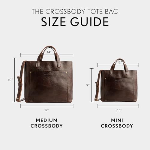 Image of Portland Leather Goods Medium Crossbody Tote for Women - Handmade from the Finest Full-Grain Hides | Handmade