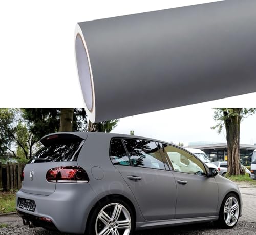 Image of HOME13 Premium Self-Adhesive Nardo Grey Vinyl Wrap for Car, Bike Sticker Scooty Interior & Exterior Decorative Wrap Sticker & Decal Roll Air-Release Film (Nardo Grey Matte, 20 Inch x 150 Inch)