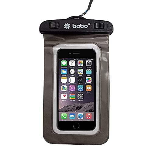 BOBO Universal Waterproof Pouch (Big Size) Cellphone Dry Bag Case for Smartphone – Grey (Pack of 1) BOBO Universal Waterproof Pouch (Big Size) Cellpho