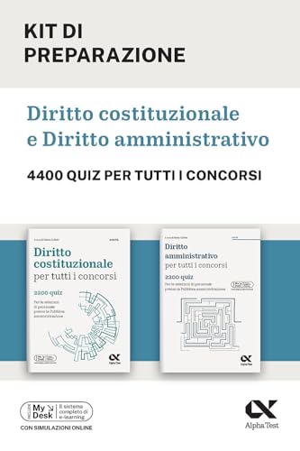 Kit di preparazione Diritto costituzionale e amministrativo. 4400 quiz per tutti i concorsi