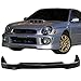Front Bumper Lip Compatible with 2002-2003 Subaru Impreza WRX Sedan/RS Sedan, Not Fits Wagon, V3 Style Unpainted Black PU Splitter Spoiler Valance Chin Diffuser Body Kit by IKON MOTORSPORTS