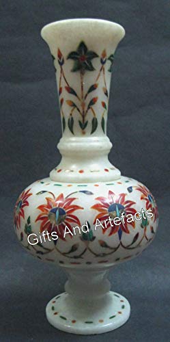 Vase de fleurs déco intérieur pierre semi-précieuse 20,3 cm