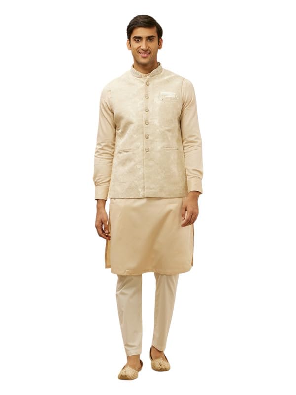 manyavar JACQUARD Jacket for Men (JACKET ONLY)-picture-22