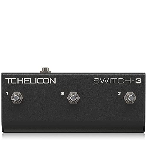 TC Helicon SWITCH-3 Robusto pedale accessorio a 3 interruttori per telecomando esteso