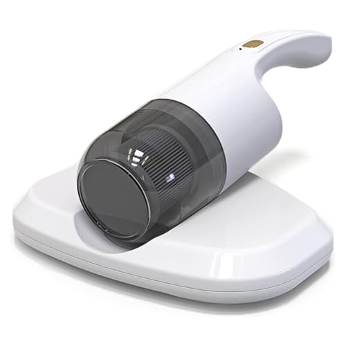 布団掃除機 布団クリーナー 350Wマットレス掃除機ダニ除去器具家庭用ベッド掃除機クリーナーランプフィルター 温風 (ホワイト)