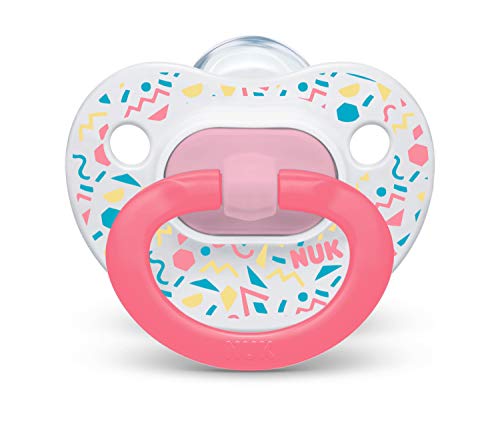 Image of NUK Glow-in-the-Dark Orthodontic Pacifiers, 6-18 months, 3 Pack