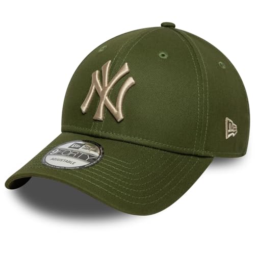 League Essential New York Yankees 9FORTY Cap New York Yankees logo sul davanti Bandiera New Era ricamata a sinistra Corona strutturata Strapback Visiera curva 100% cotone ID prodotto: 60759071