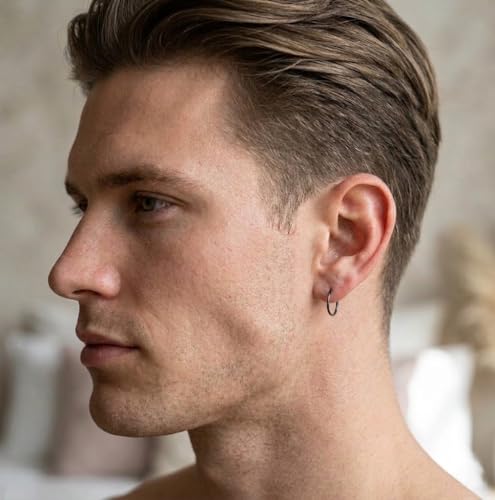 Image of Via Mazzini 316L Stainless Steel No-Tarnish No-Rusting Clip-On Non-Pierced 8mm Nose Ring For Women And Girls (1 Pair)