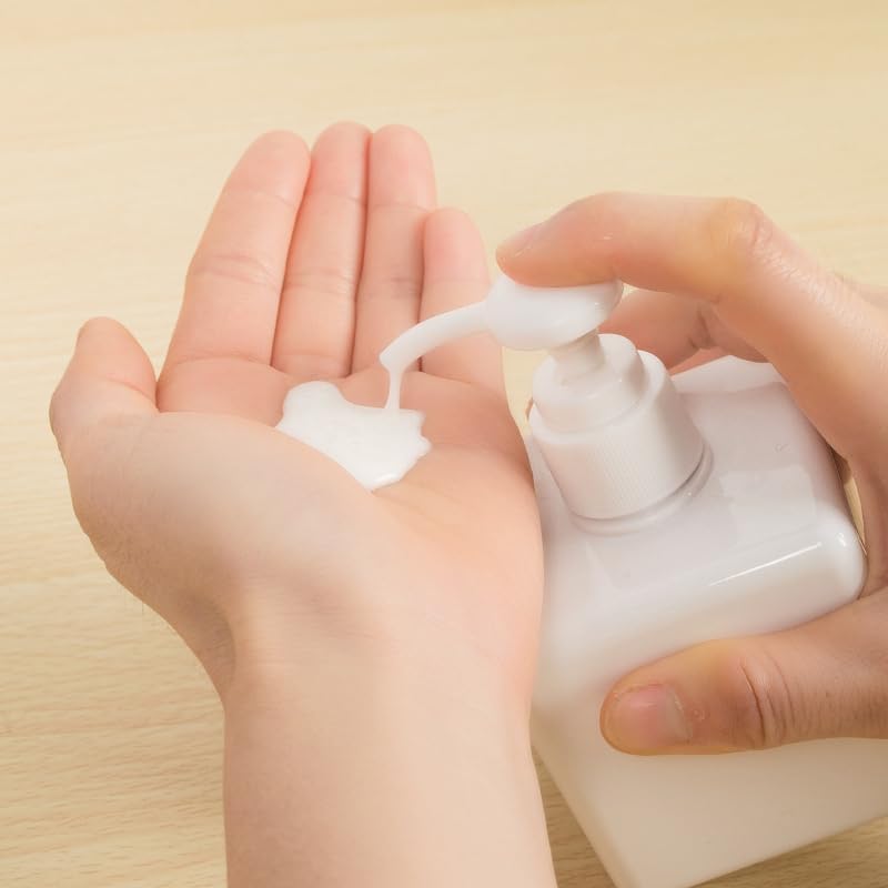 Miniatura 5 de Botella dispensadora de jabón de loción vacía de plástico recargable, contenedor líquido para champú de baño y gel de baño, 8.5 oz8.5 fl oz, blanco,