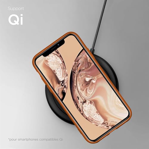 Coque silicone iPhone XR souple marron mat ONEFLOW