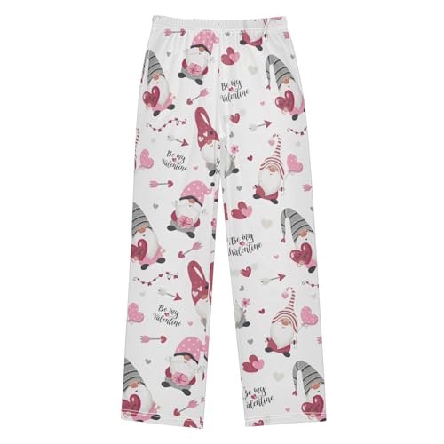 Gnome and Love Arrow Boys Long Pants Soft Trousers Elastic Waist Kids Lounge Bottoms with Pockets S-XL