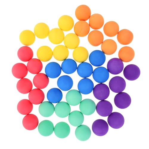 STOBAZA Bolas De Esponja para Niños Juego De Balones Pequeñas De Esponja Eva 4 Cm Colores Surtidos para Fiestas Cumpleaños Unisex Interior y Exterior 48 Piezas