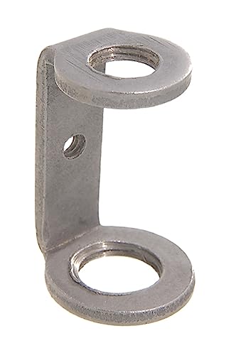 Image of B&P Lamp 1 1 /2 inch Steel Threaded Rod Connector, 1 /8 IP Thread Top and Bottom, Threaded Ground Screw